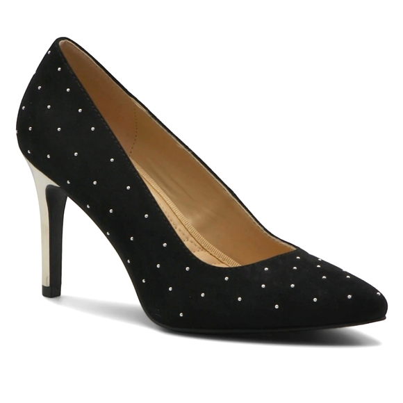 🌺 Adrienne Vittadini Naji Studded Heel Sandals Pumps - Picture 1 of 4